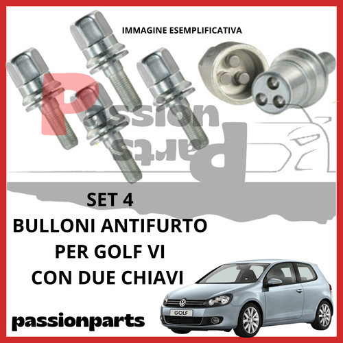 Kit bulloni antifurto cerchi - antifurto,